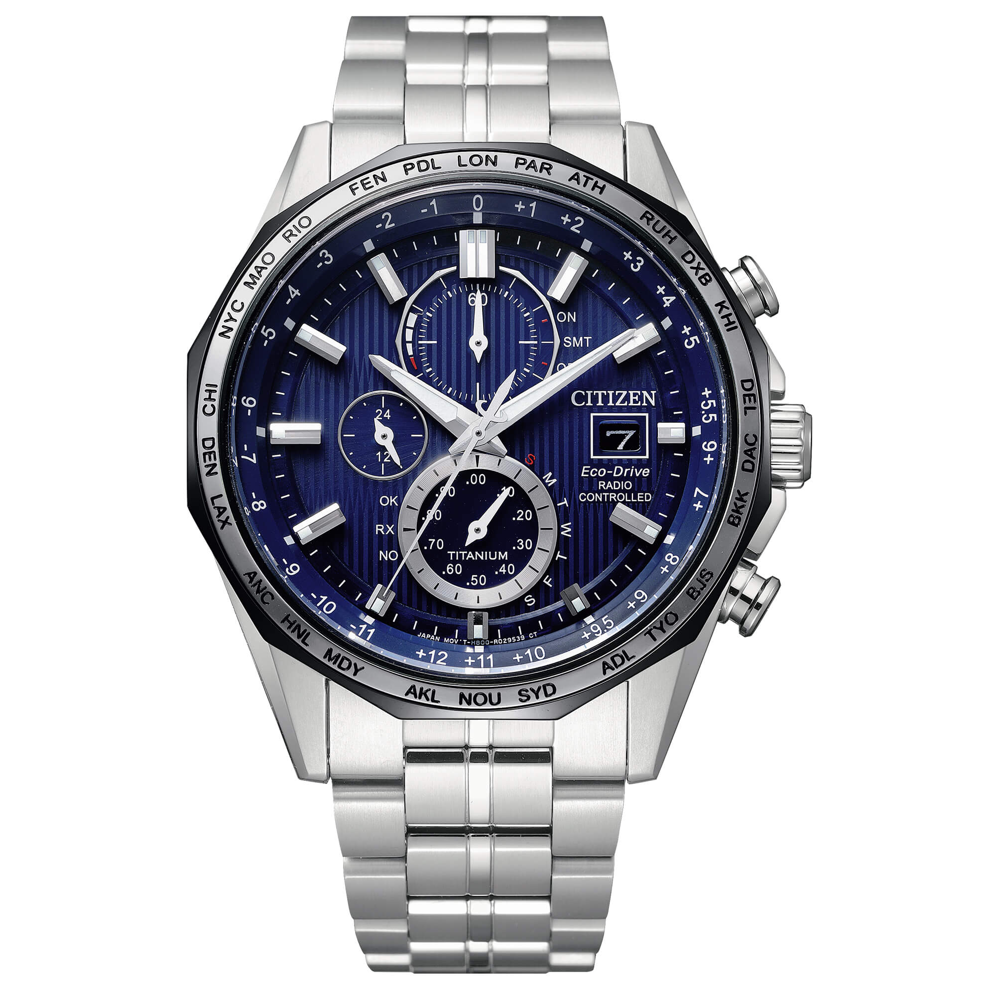 Citizen Orologio Uomo Radiocontrollato Eco Drive Super Titanium